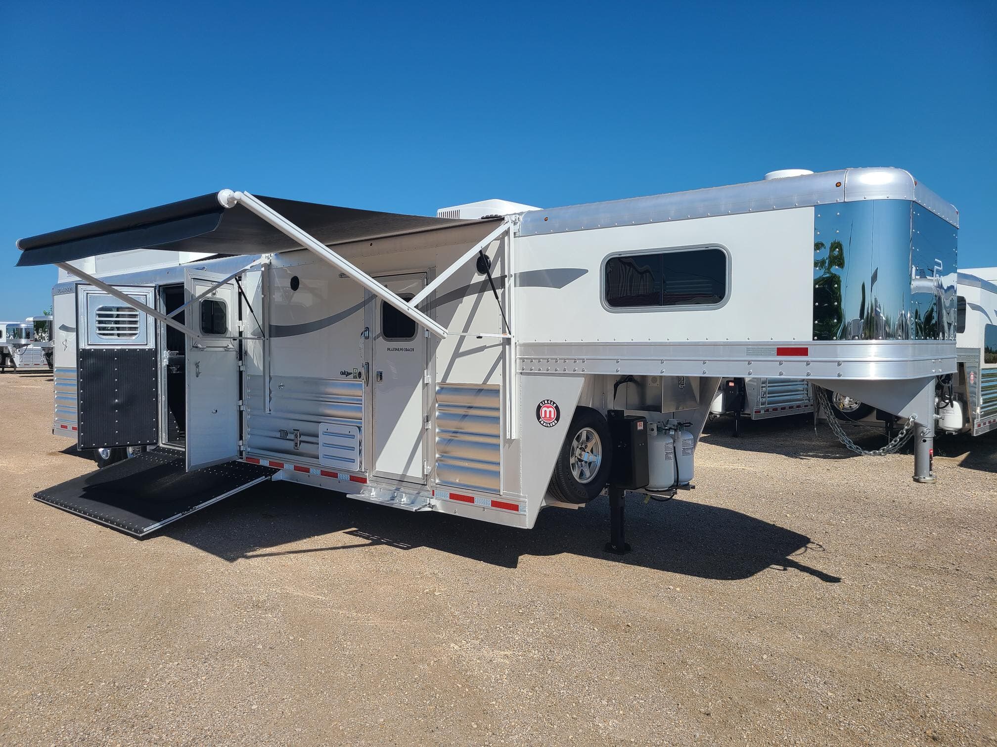 2026 Platinum Coach Outlaw 4 Horse Reverse Load w/ 12' 8" Living Quart