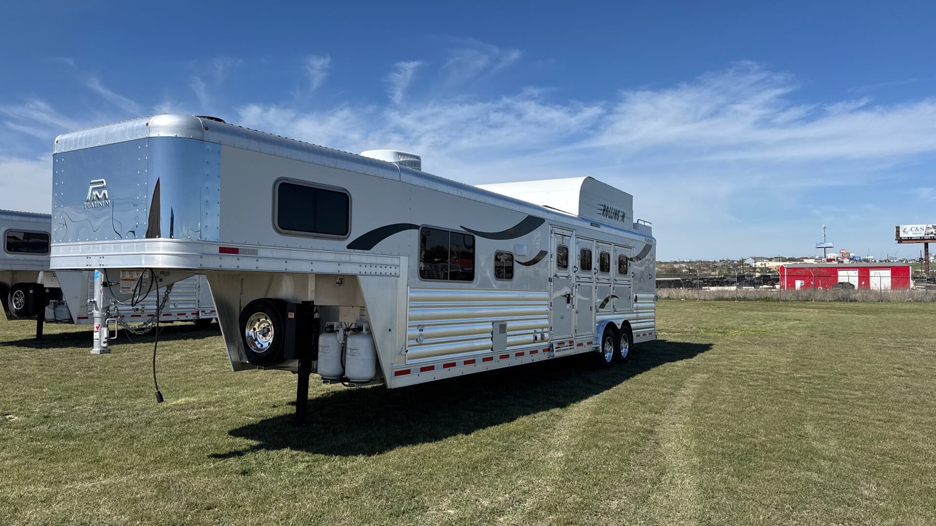 2026 Platinum Coach 4 Horse 12'8" SW Living Quarters w/ Side Load