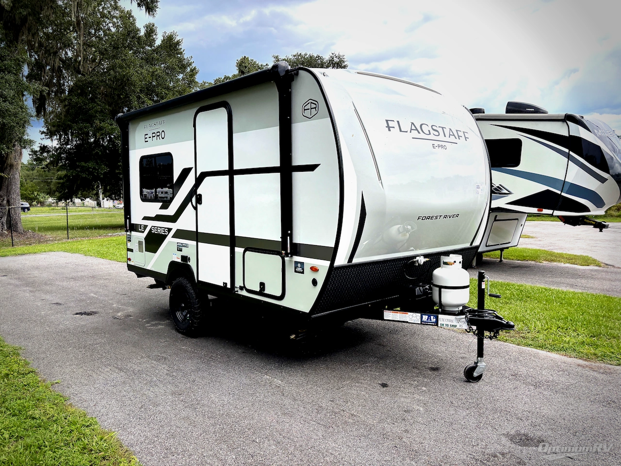 2027 Forest River Flagstaff E-Pro — front three-quarter view