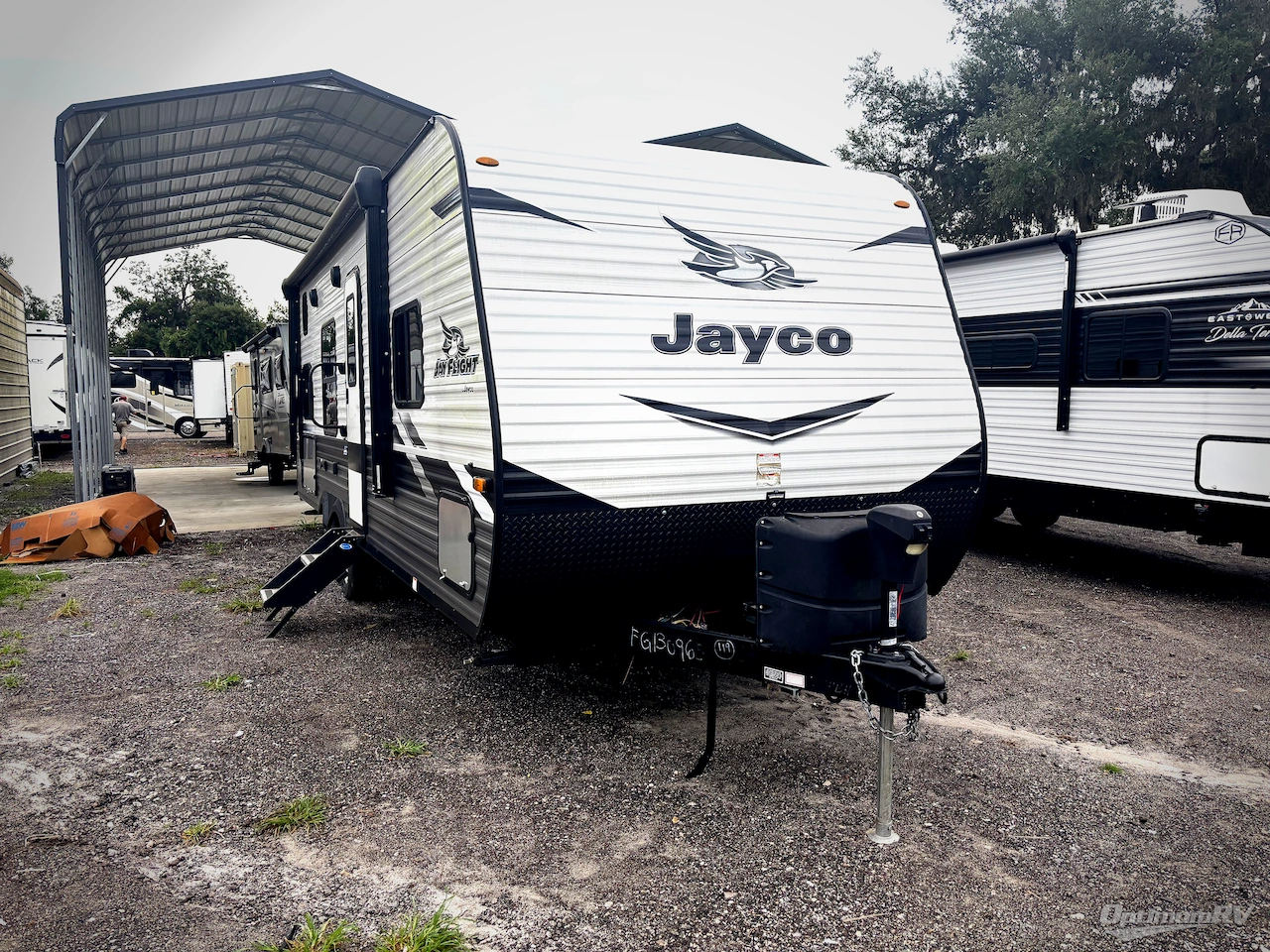 2022 Jayco Jay Flight SLX 8 — front three-quarter view