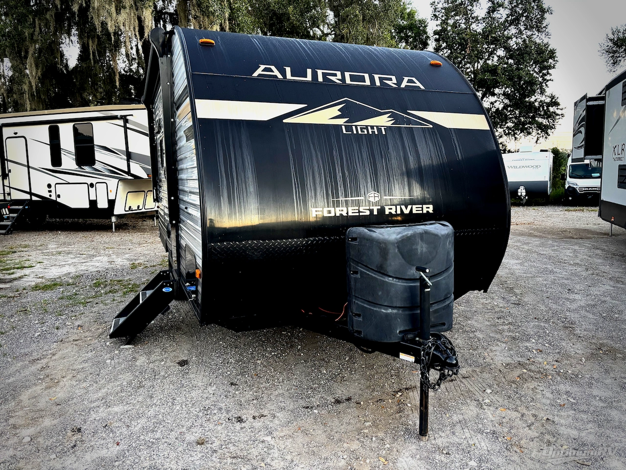 2025 Forest River Aurora Light — front three-quarter view
